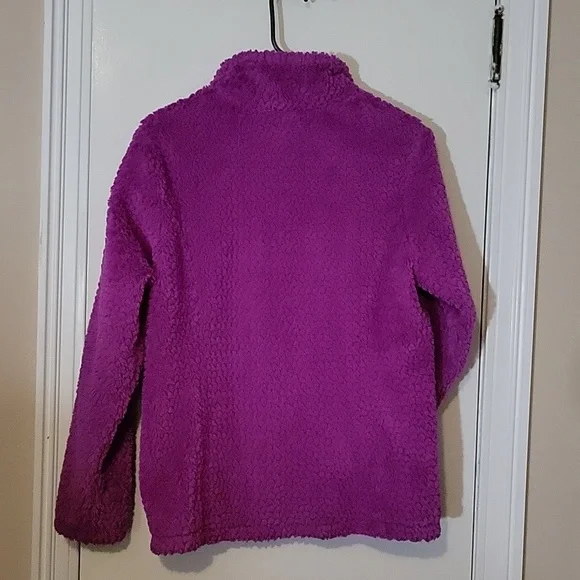 EUC Girl's PurpleThe North Face Fleece Zip-up Jacket - Picture 5 of 5